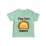 Tiny Taco Foodie Tshirt - MINT GREEN - 0-5 Months Old (Chest 17")