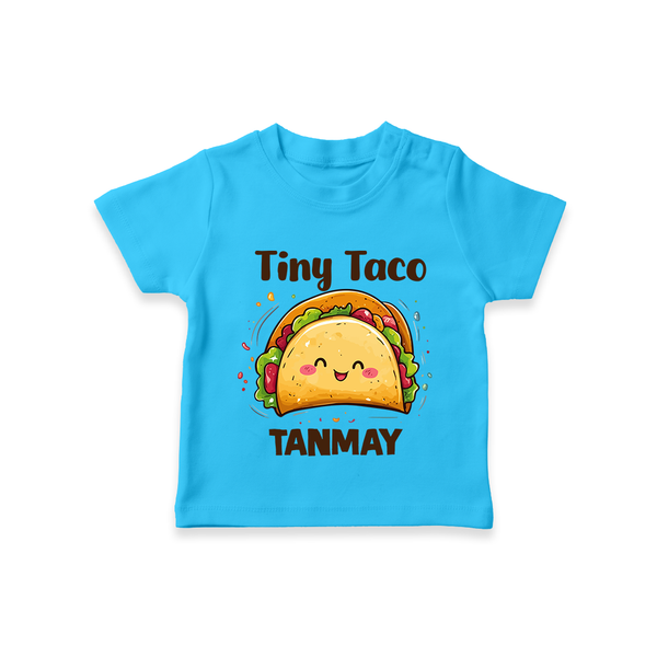 Tiny Taco Foodie Tshirt - SKY BLUE - 0-5 Months Old (Chest 17")