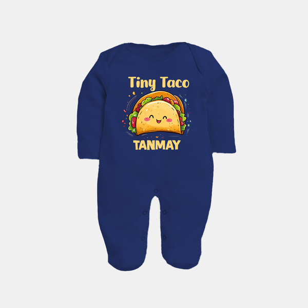 Tiny Taco Foodie Full body suit - NAVY BLUE - New Born (Chest 7.5")