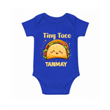 Tiny Taco Foodie Romper - COBALT BLUE - New Born (Chest 14")