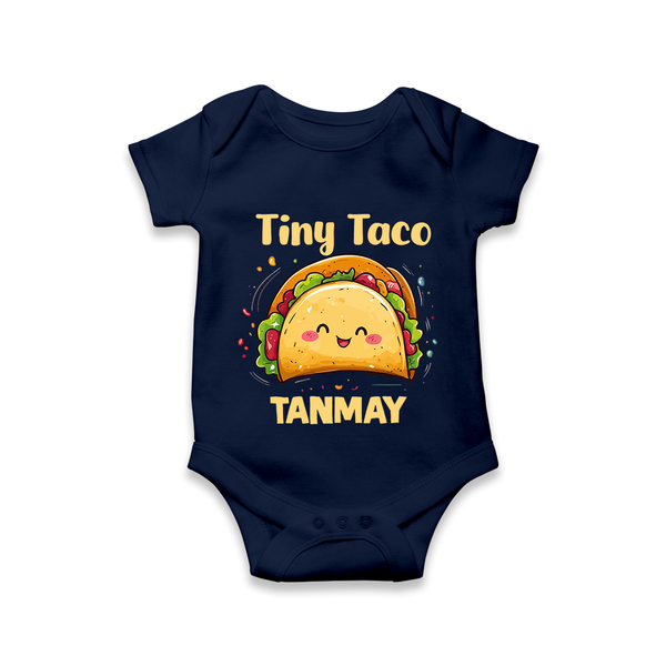 Tiny Taco Foodie Romper - NAVY BLUE - New Born (Chest 14")