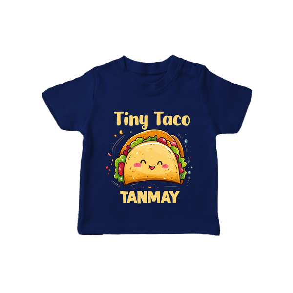 Tiny Taco Foodie Tshirt - NAVY BLUE - 0-5 Months Old (Chest 17")