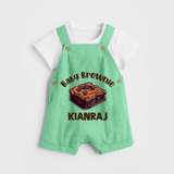 Baby Brownie Dessert Lover Dungaree - GREEN - 0 - 5 Months Old (Chest 18")