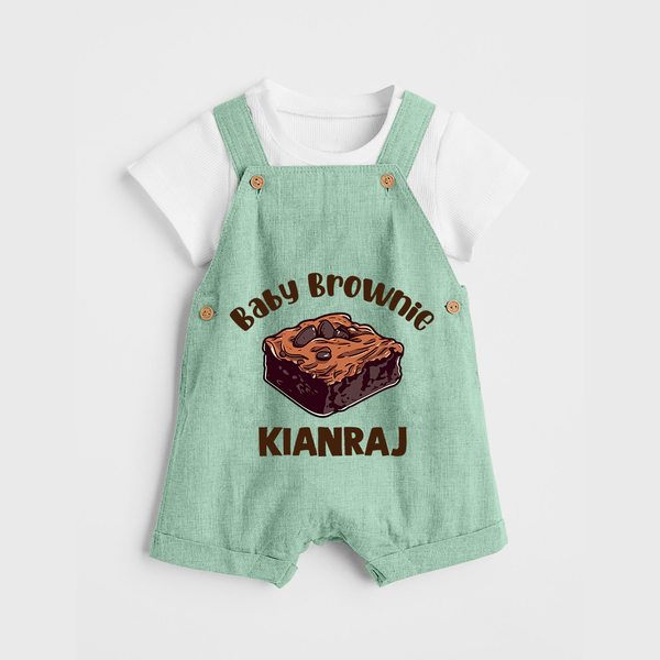 Baby Brownie Dessert Lover Dungaree - MINT GREEN - 0 - 5 Months Old (Chest 18")