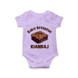 Baby Brownie Dessert Lover Romper - LILAC - New Born (Chest 14")