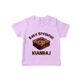 Baby Brownie Dessert Lover Tshirt - LILAC - 0-5 Months Old (Chest 17")