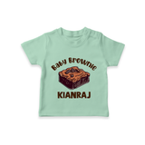 Baby Brownie Dessert Lover Tshirt - MINT GREEN - 0-5 Months Old (Chest 17")