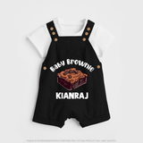 Baby Brownie Dessert Lover Dungaree - BLACK - 0 - 5 Months Old (Chest 18")