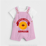 Little Ladoo Sweet Lover Dungaree - BABY PINK - 0 - 5 Months Old (Chest 18")
