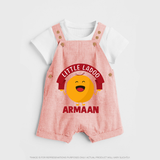 Little Ladoo Sweet Lover Dungaree - PEACH - 0 - 5 Months Old (Chest 18")
