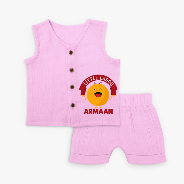 Little Ladoo Sweet Lover Jabla Set - BABY PINK - 0 - 3 Months Old (Chest 9.8")