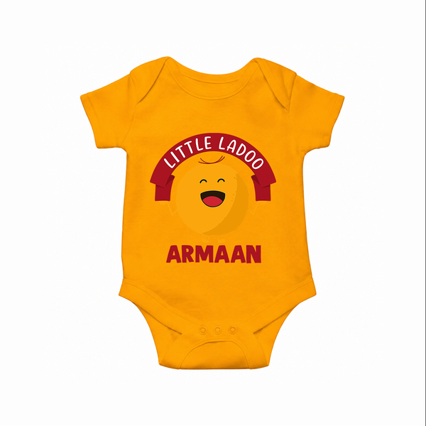 Little Ladoo Sweet Lover Romper - CHROME YELLOW - New Born (Chest 14")