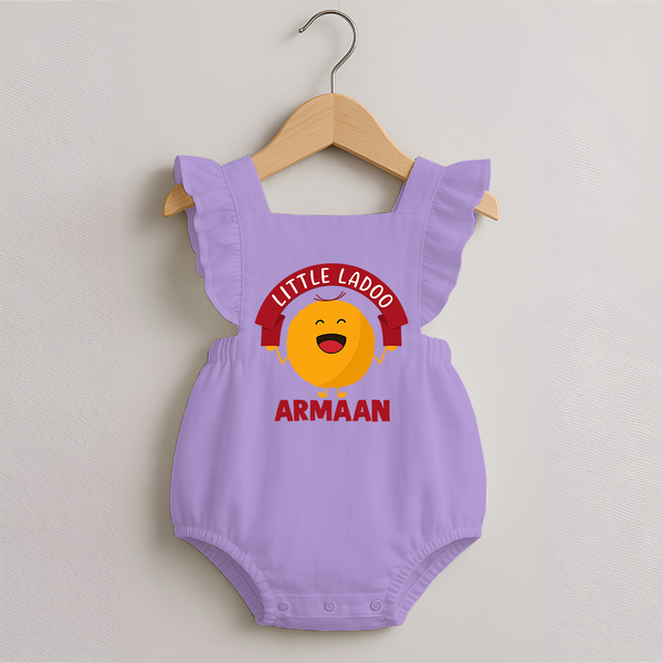 Little Ladoo Sweet Lover Romper Frock - LILAC - 0 - 3 Months Old (Chest 19")