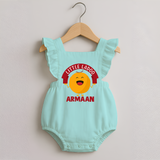 Little Ladoo Sweet Lover Romper Frock - MINT GREEN - 0 - 3 Months Old (Chest 19")