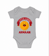 Little Ladoo Sweet Lover Romper - GREY - New Born (Chest 14")