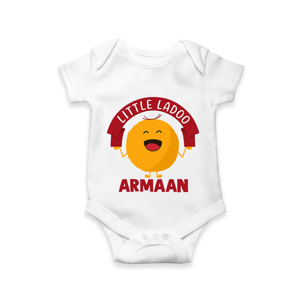 Little Ladoo Sweet Lover Romper - WHITE - New Born (Chest 14")