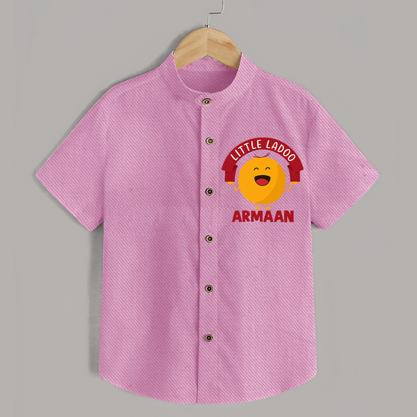 Little Ladoo Sweet Lover Shirt - BABY PINK - 0 - 6 Months Old (Chest 23")