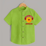 Little Ladoo Sweet Lover Shirt - LIME GREEN - 0 - 6 Months Old (Chest 23")
