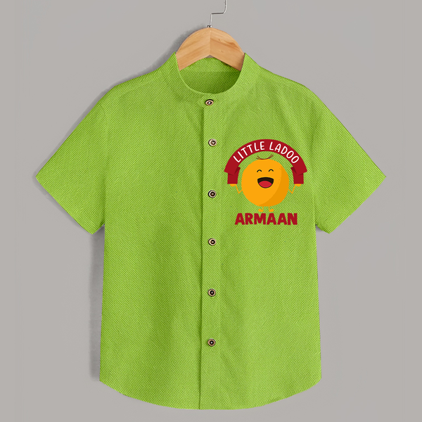 Little Ladoo Sweet Lover Shirt - LIME GREEN - 0 - 6 Months Old (Chest 23")