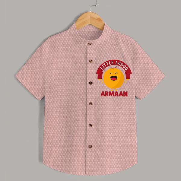Little Ladoo Sweet Lover Shirt - PEACH - 0 - 6 Months Old (Chest 23")