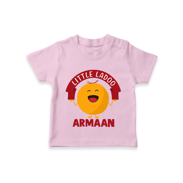Little Ladoo Sweet Lover Tshirt - BABY PINK - 0-5 Months Old (Chest 17")