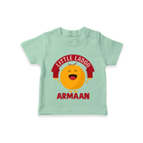 Little Ladoo Sweet Lover Tshirt - MINT GREEN - 0-5 Months Old (Chest 17")