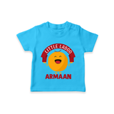 Little Ladoo Sweet Lover Tshirt - SKY BLUE - 0-5 Months Old (Chest 17")