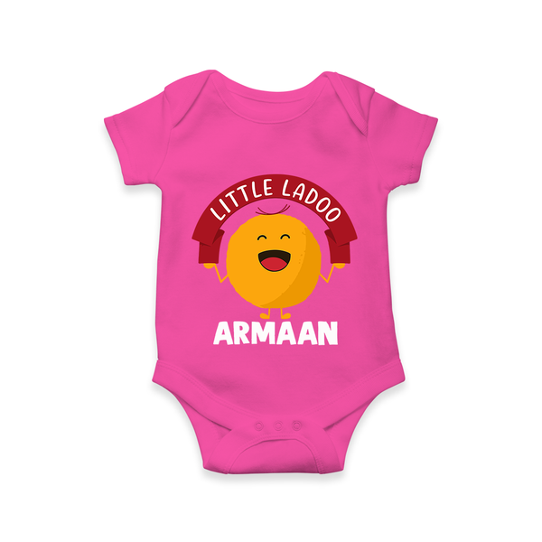 Little Ladoo Sweet Lover Romper - HOT PINK - New Born (Chest 14")