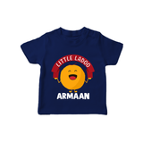 Little Ladoo Sweet Lover Tshirt - NAVY BLUE - 0-5 Months Old (Chest 17")