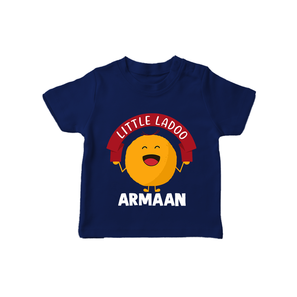 Little Ladoo Sweet Lover Tshirt - NAVY BLUE - 0-5 Months Old (Chest 17")