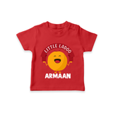 Little Ladoo Sweet Lover Tshirt - RED - 0-5 Months Old (Chest 17")