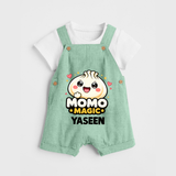 Momo Magic Dumpling Lover Dungaree - MINT GREEN - 0 - 5 Months Old (Chest 18")