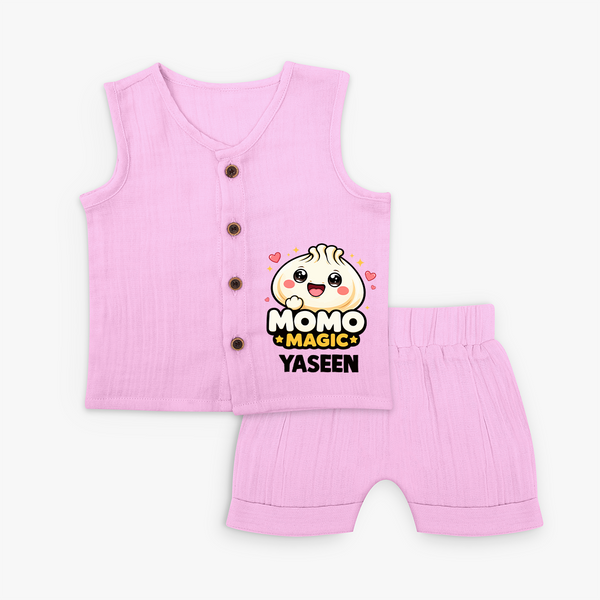 Momo Magic Dumpling Lover Jabla Set - BABY PINK - 0 - 3 Months Old (Chest 9.8")