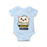 Momo Magic Dumpling Lover Romper - BABY BLUE - New Born (Chest 14")