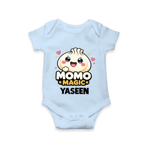 Momo Magic Dumpling Lover Romper - BABY BLUE - New Born (Chest 14")