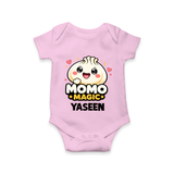 Momo Magic Dumpling Lover Romper - BABY PINK - New Born (Chest 14")