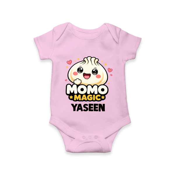 Momo Magic Dumpling Lover Romper - BABY PINK - New Born (Chest 14")