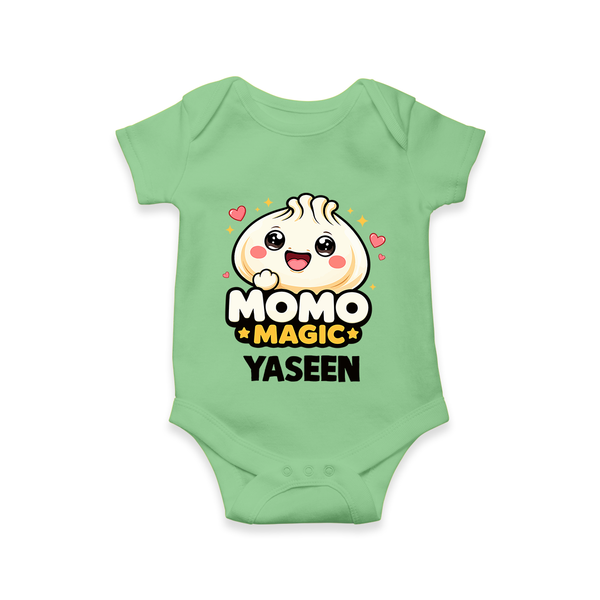 Momo Magic Dumpling Lover Romper - GREEN - New Born (Chest 14")