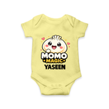 Momo Magic Dumpling Lover Romper - PASTEL YELLOW - New Born (Chest 14")