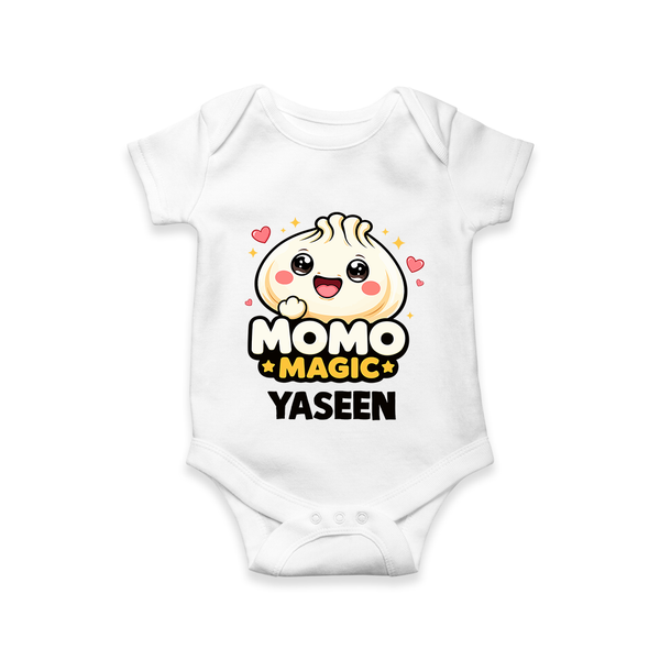Momo Magic Dumpling Lover Romper - WHITE - New Born (Chest 14")
