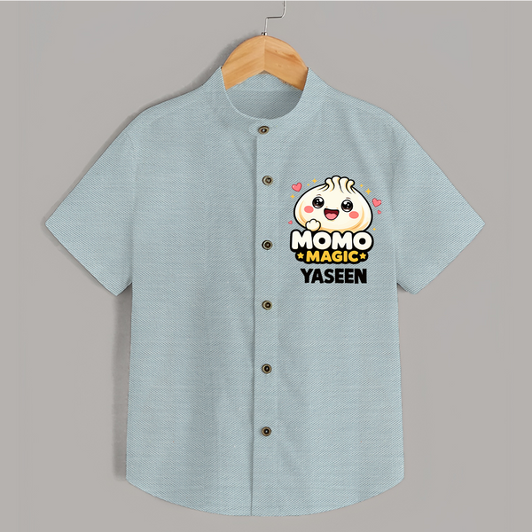 Momo Magic Dumpling Lover Shirt - ARCTIC BLUE - 0 - 6 Months Old (Chest 23")