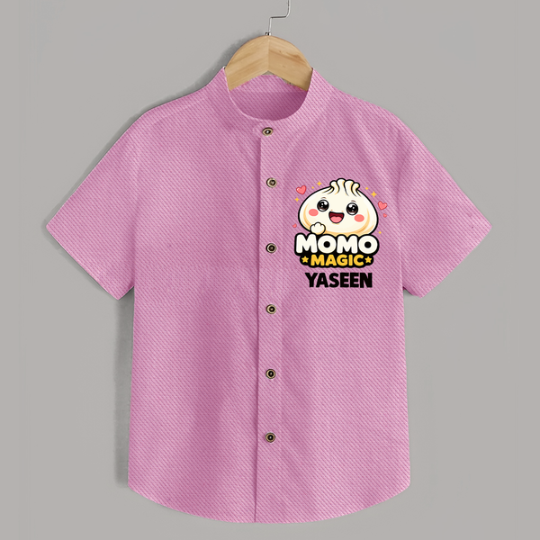 Momo Magic Dumpling Lover Shirt - BABY PINK - 0 - 6 Months Old (Chest 23")