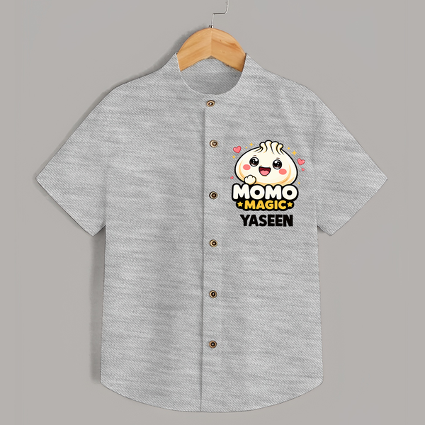 Momo Magic Dumpling Lover Shirt - GREY - 0 - 6 Months Old (Chest 23")