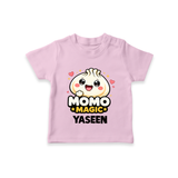 Momo Magic Dumpling Lover Tshirt - BABY PINK - 0-5 Months Old (Chest 17")