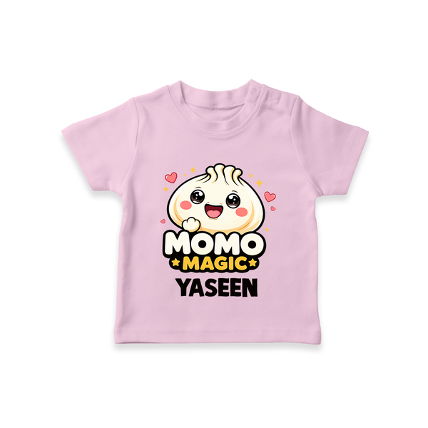 Momo Magic Dumpling Lover Tshirt - BABY PINK - 0-5 Months Old (Chest 17")