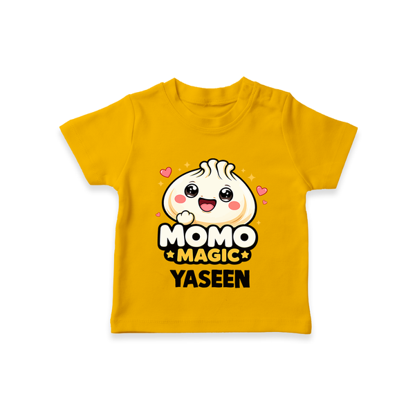Momo Magic Dumpling Lover Tshirt - CHROME YELLOW - 0-5 Months Old (Chest 17")