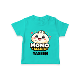 Momo Magic Dumpling Lover Tshirt - TEAL - 0-5 Months Old (Chest 17")