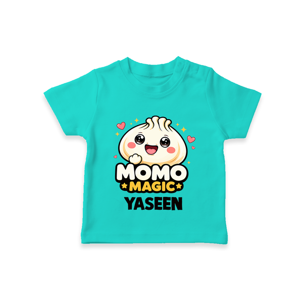 Momo Magic Dumpling Lover Tshirt - TEAL - 0-5 Months Old (Chest 17")
