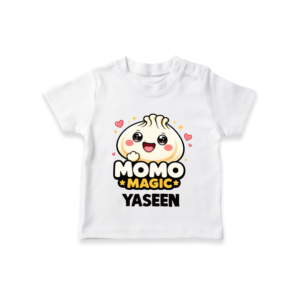 Momo Magic Dumpling Lover Tshirt - WHITE - 0-5 Months Old (Chest 17")