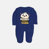 Momo Magic Dumpling Lover Full body suit - NAVY BLUE - New Born (Chest 7.5")